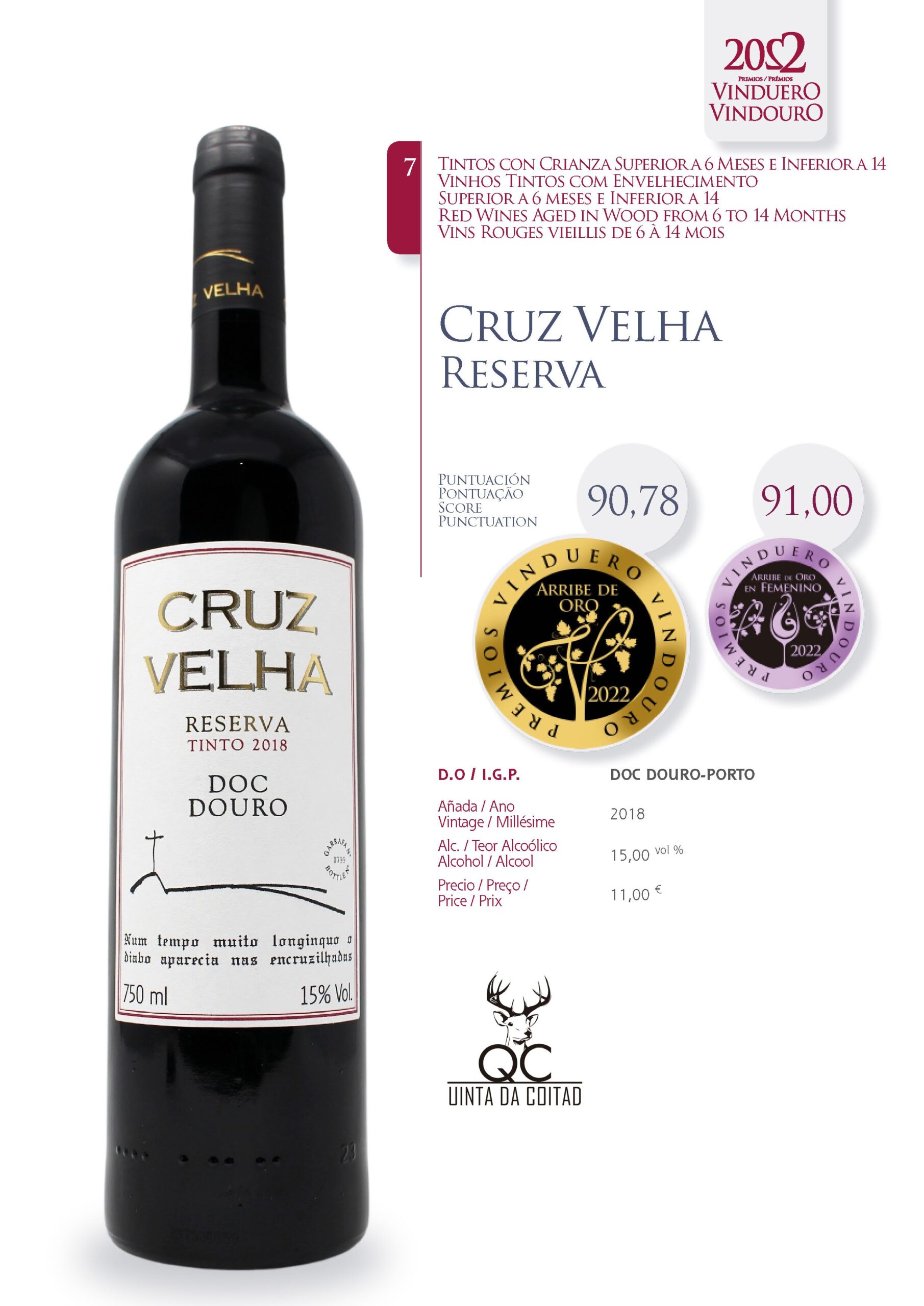 Cruz Velha Reserva - Los mejores vinos de España y Portugal